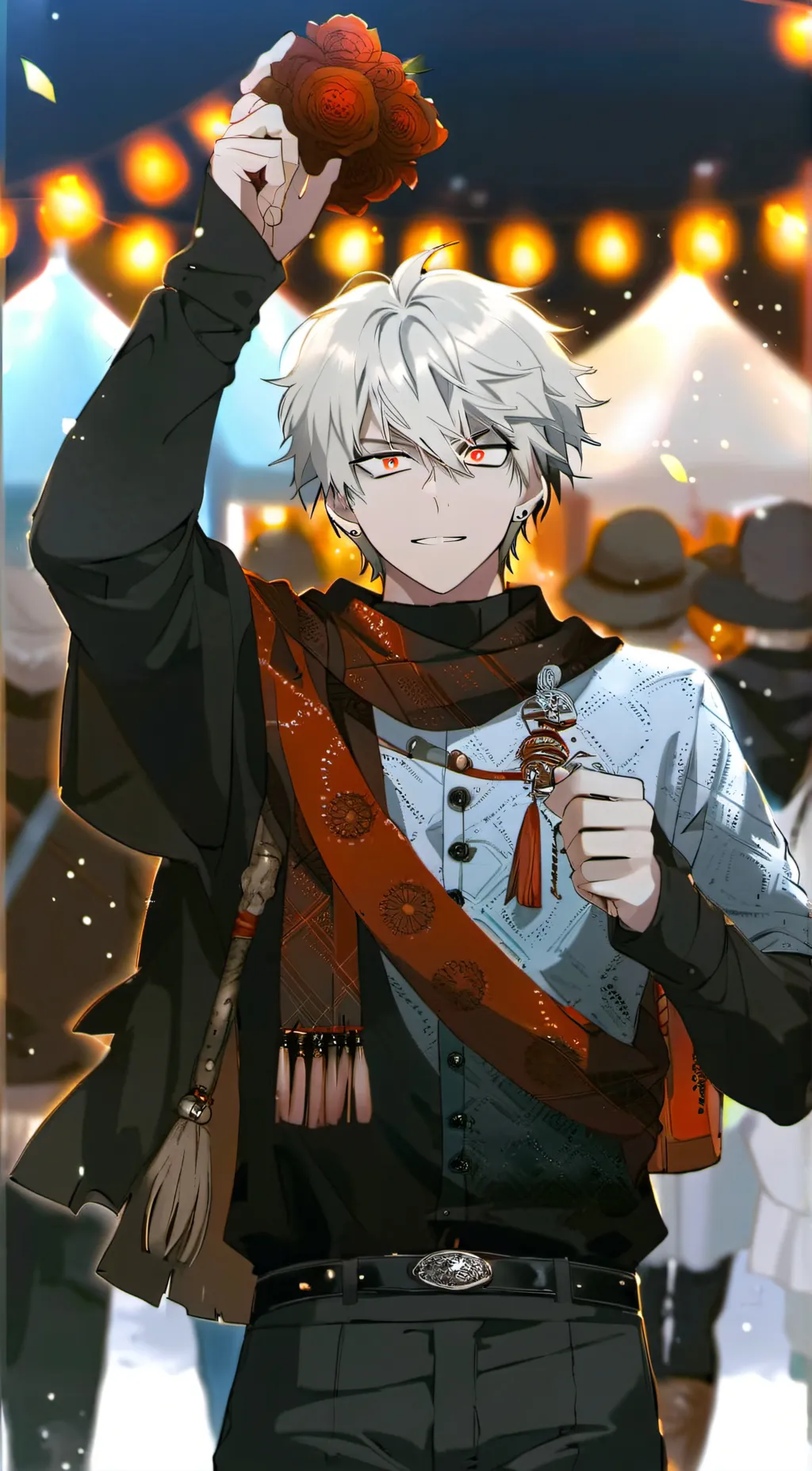ai character: Baku-festival  background