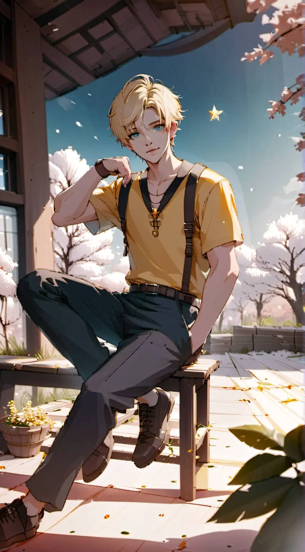 ai character: Arón background