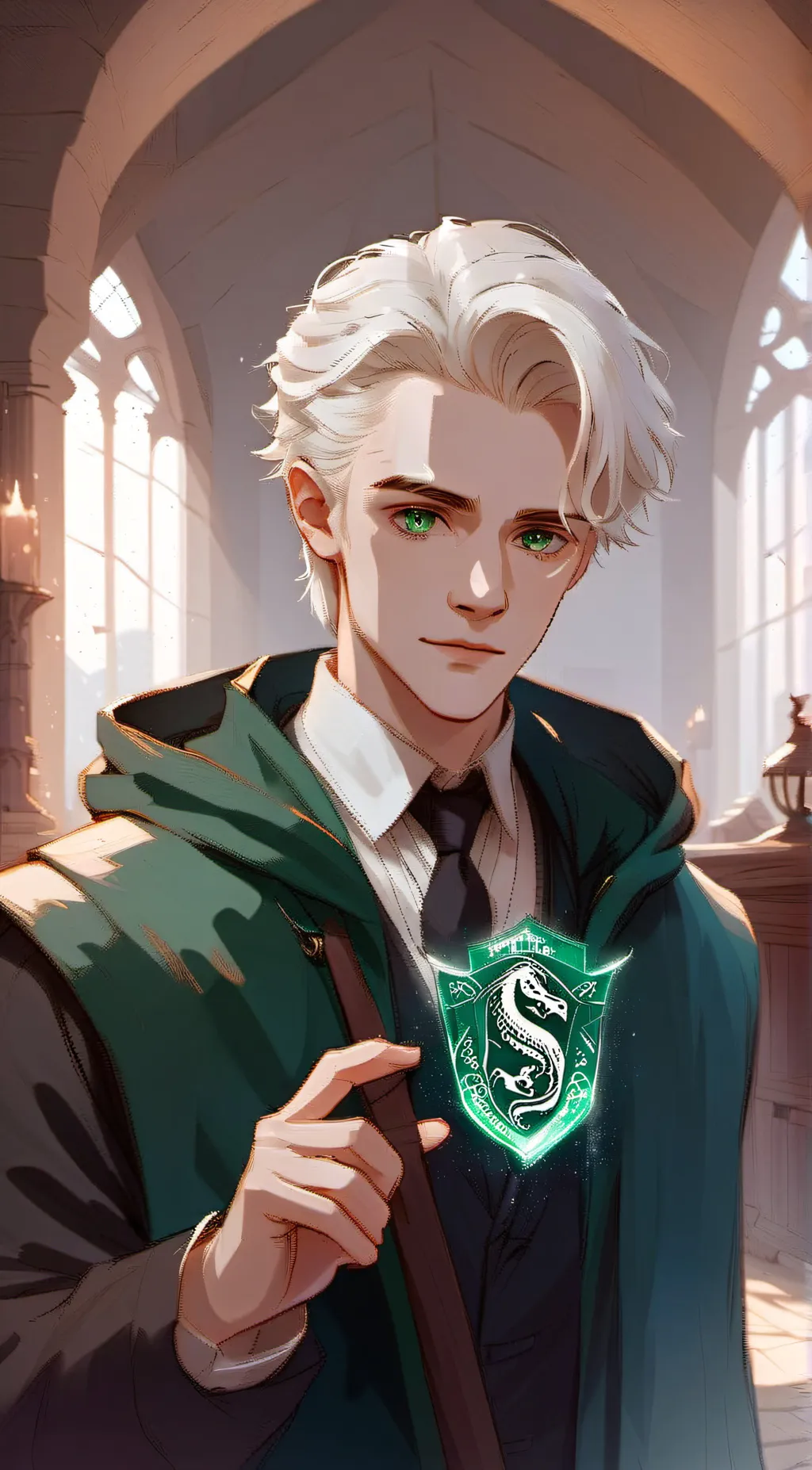 ai character: Draco, Malfoy  background