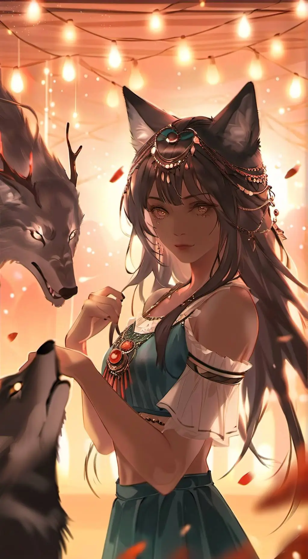 ai character: Luna  background