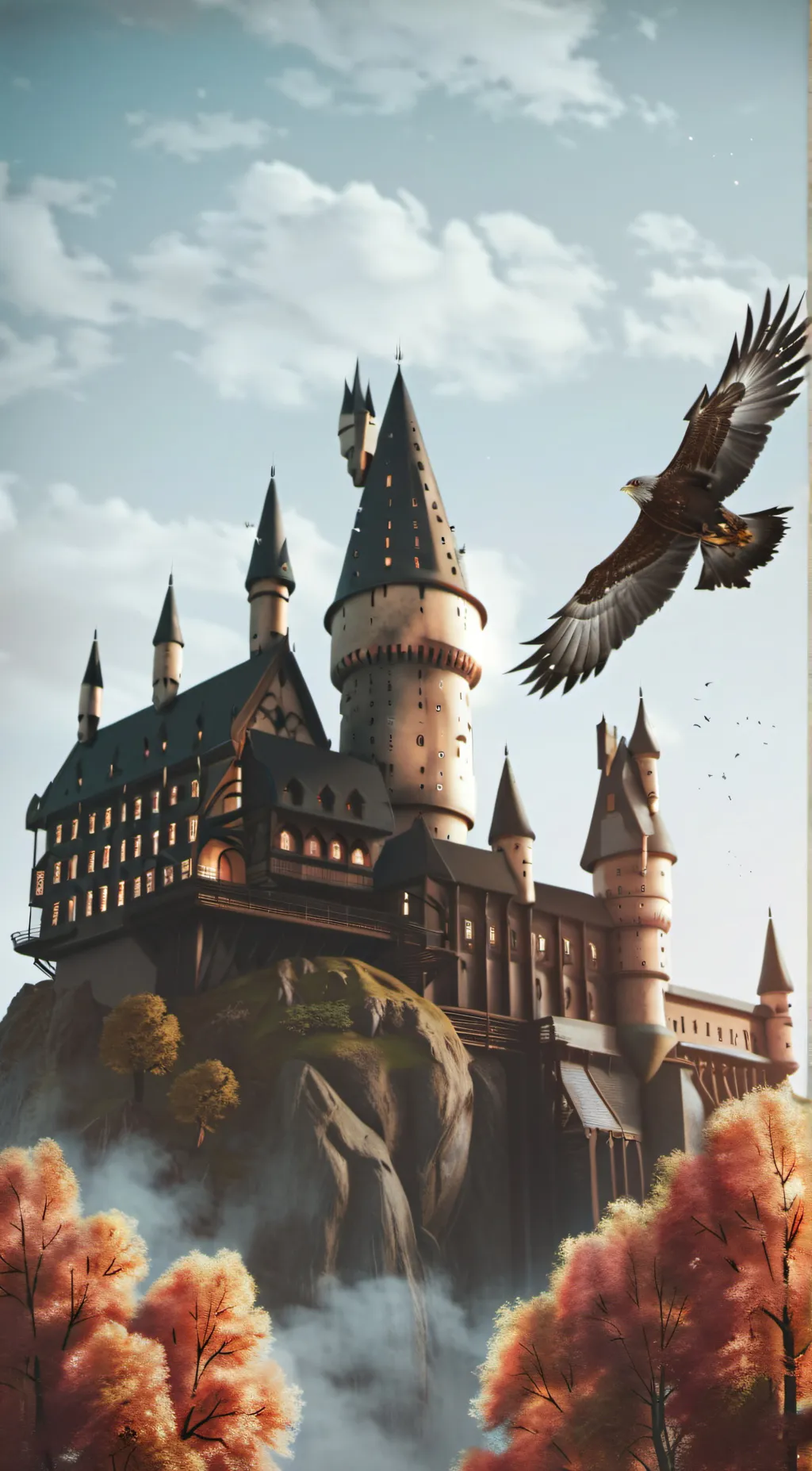 ai character: Hogwarts  background