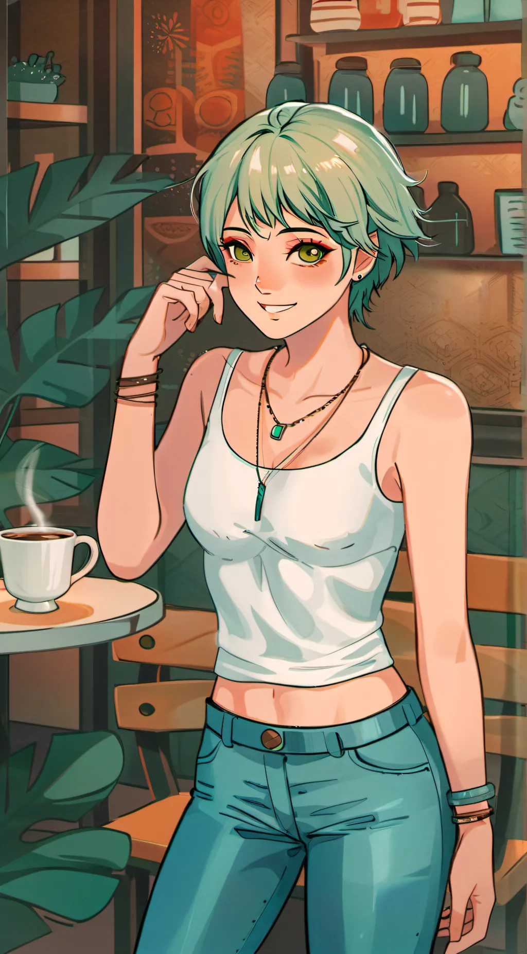 ai character: Freya Fatima  background