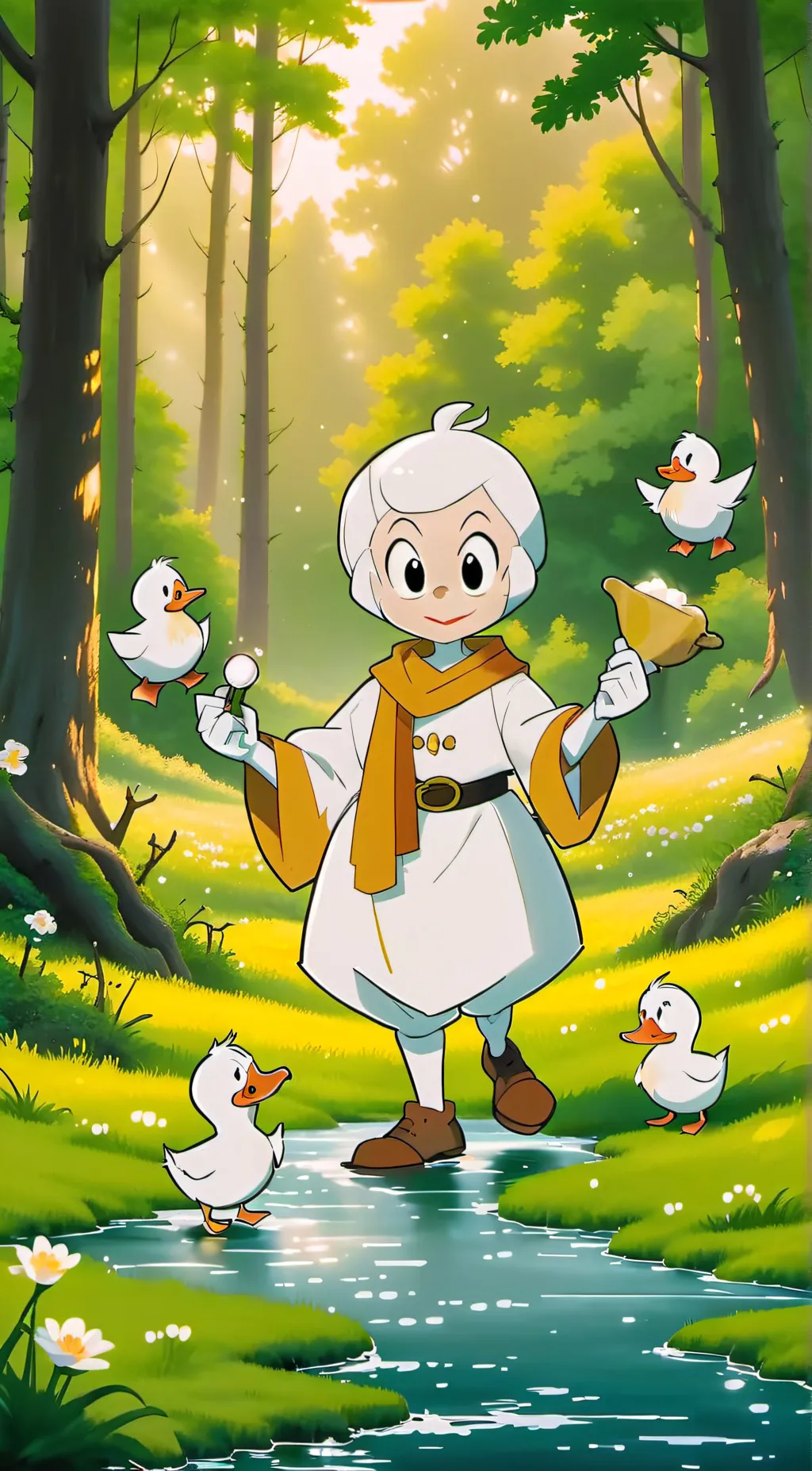 ai character: Louie! background