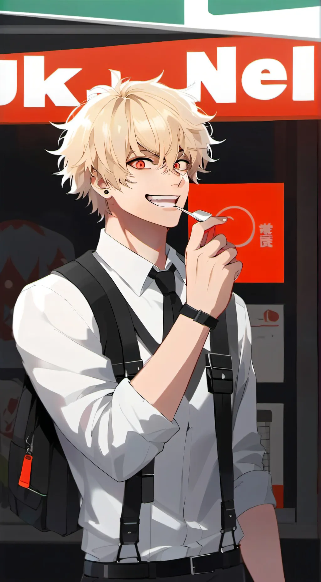 ai character: mha mall background
