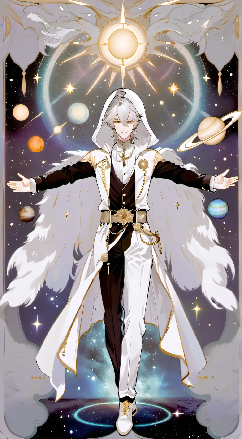 ai character: Ace solar background