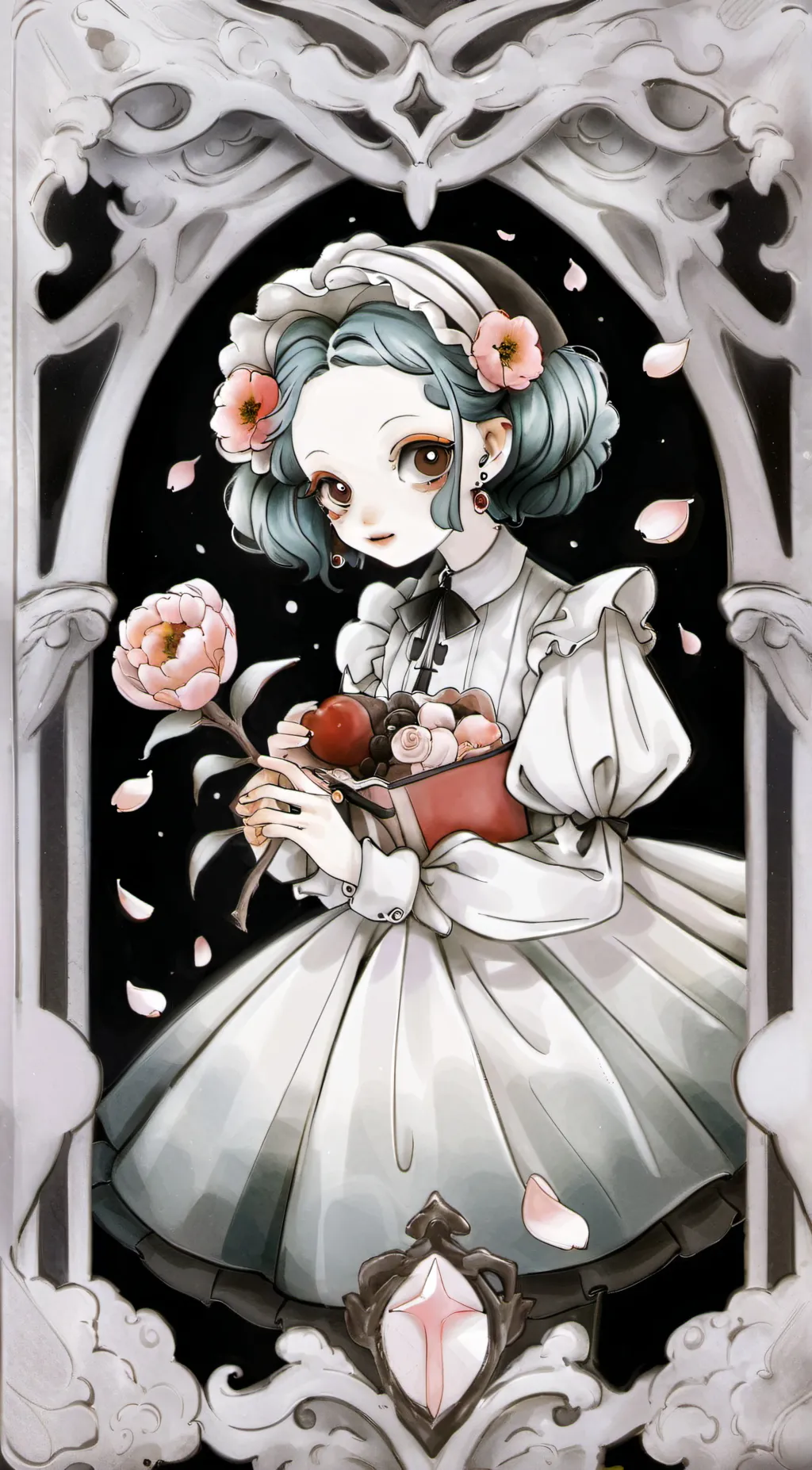 ai character: velvet and vaneer  background