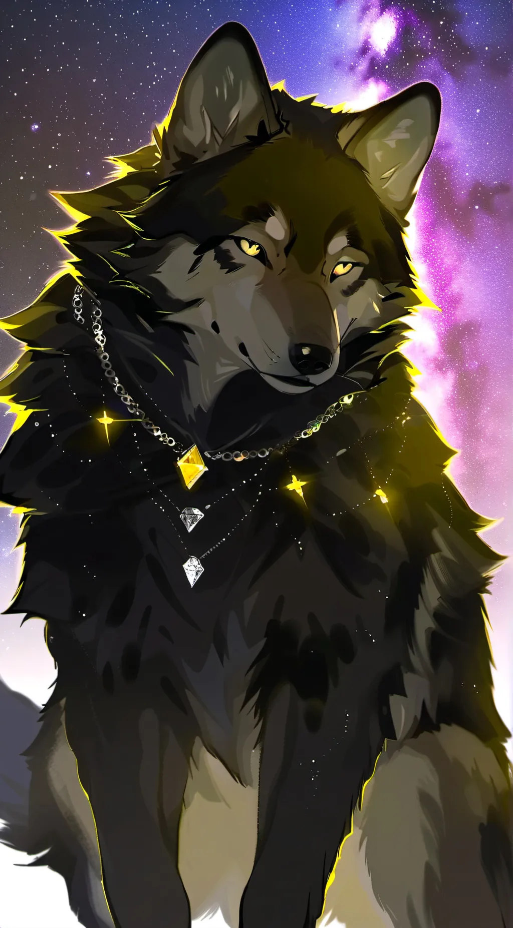 ai character: darklight background