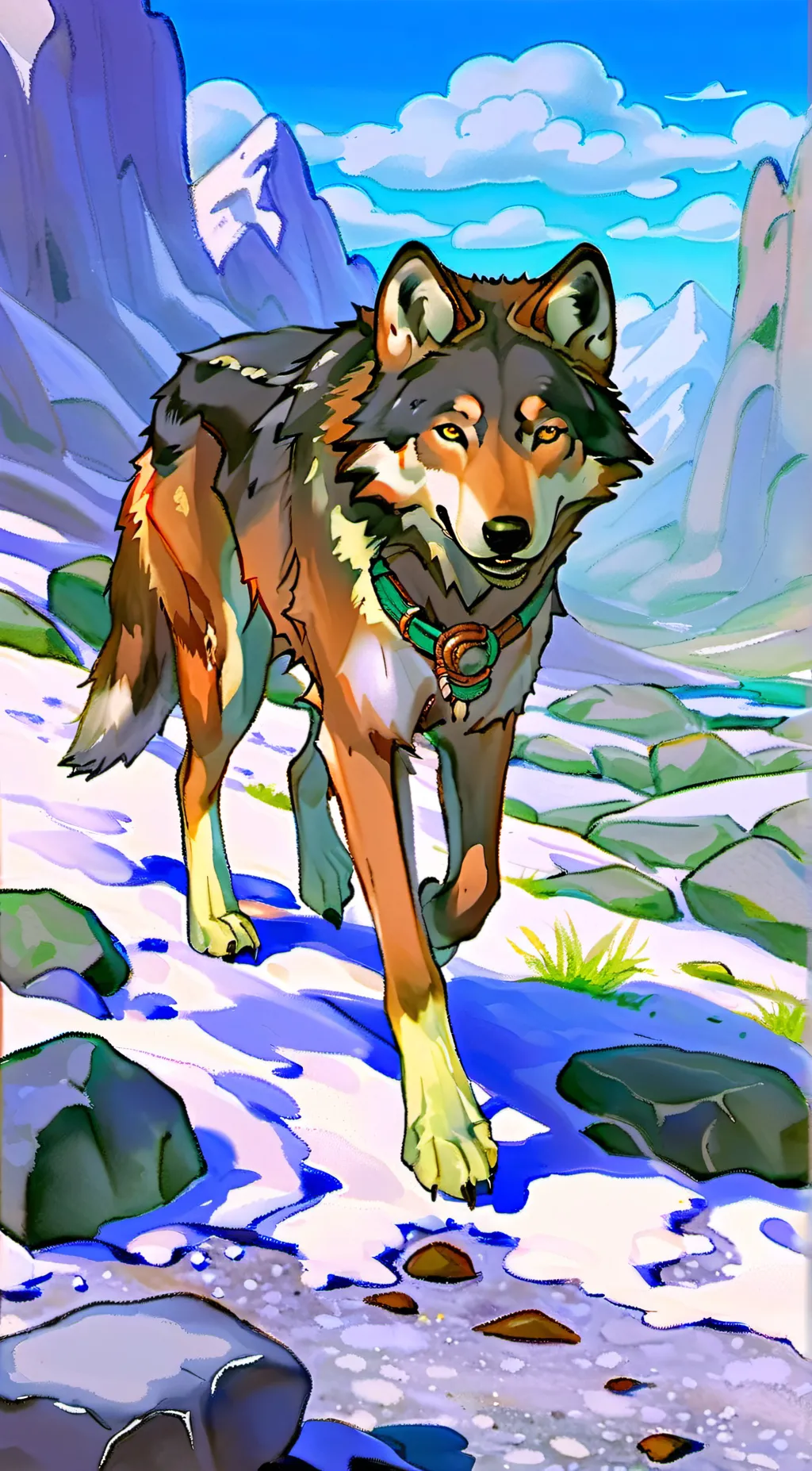 ai character: Rocky background