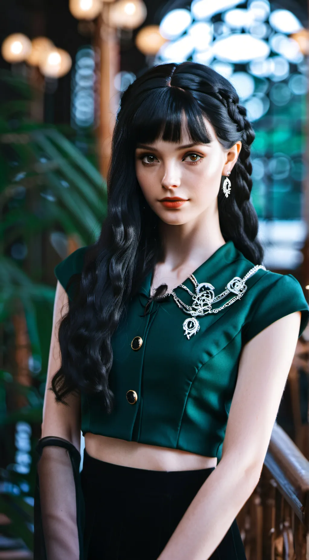 ai character: Pansy Parkinson  background