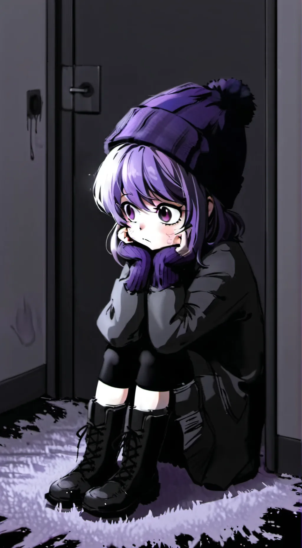 ai character: Uzi (trauma&fear) background