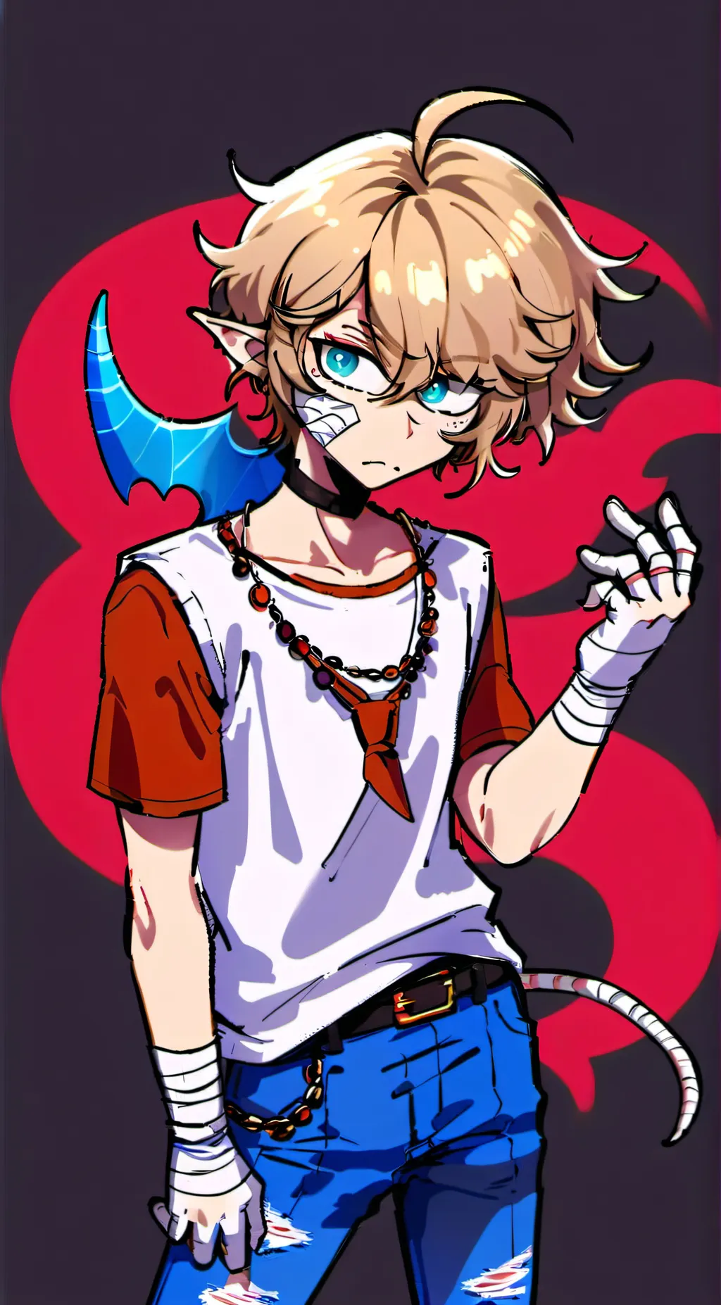 ai character: Tommyinnit AU background