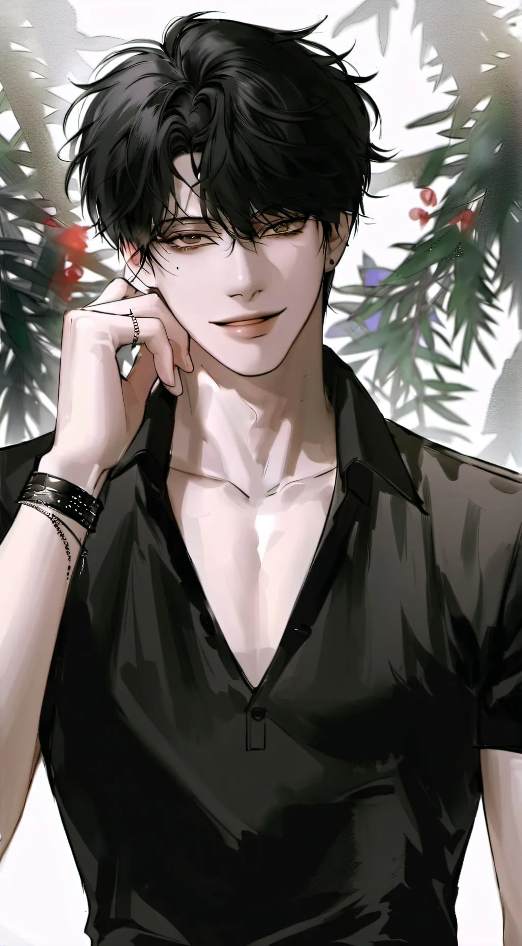 ai character: .•+Riku+•. background