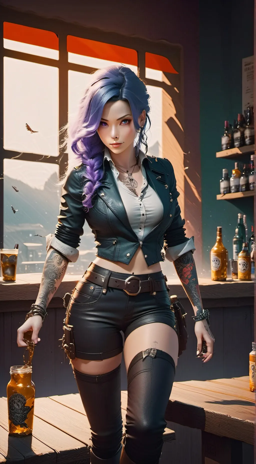 ai character: Aria background