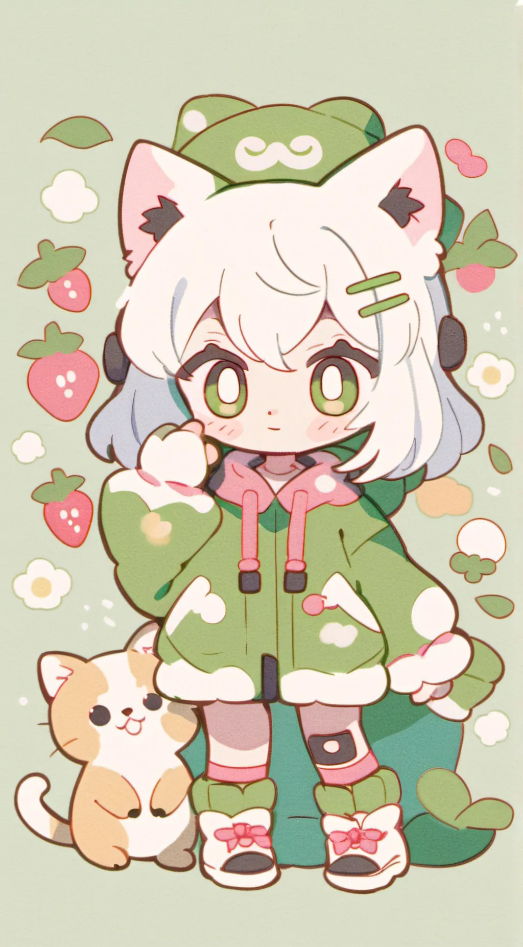 ai character: cat background