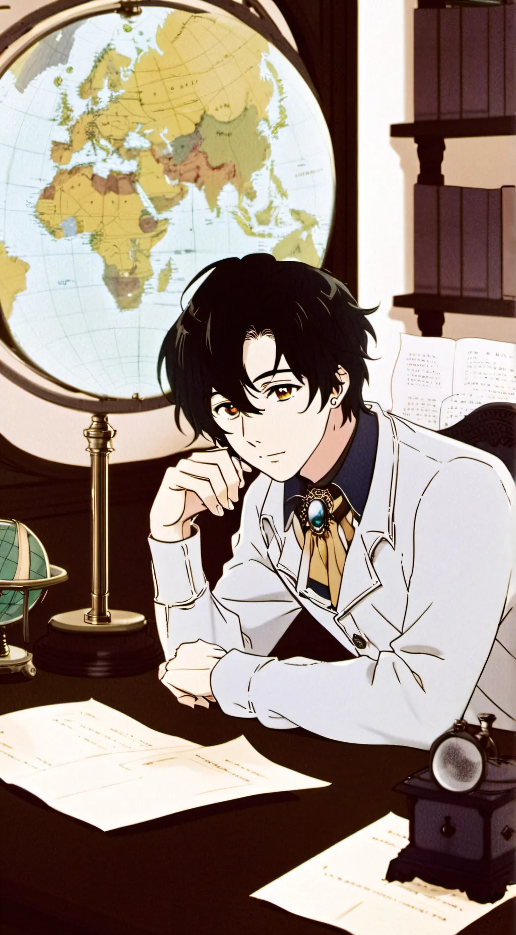 ai character: mark background