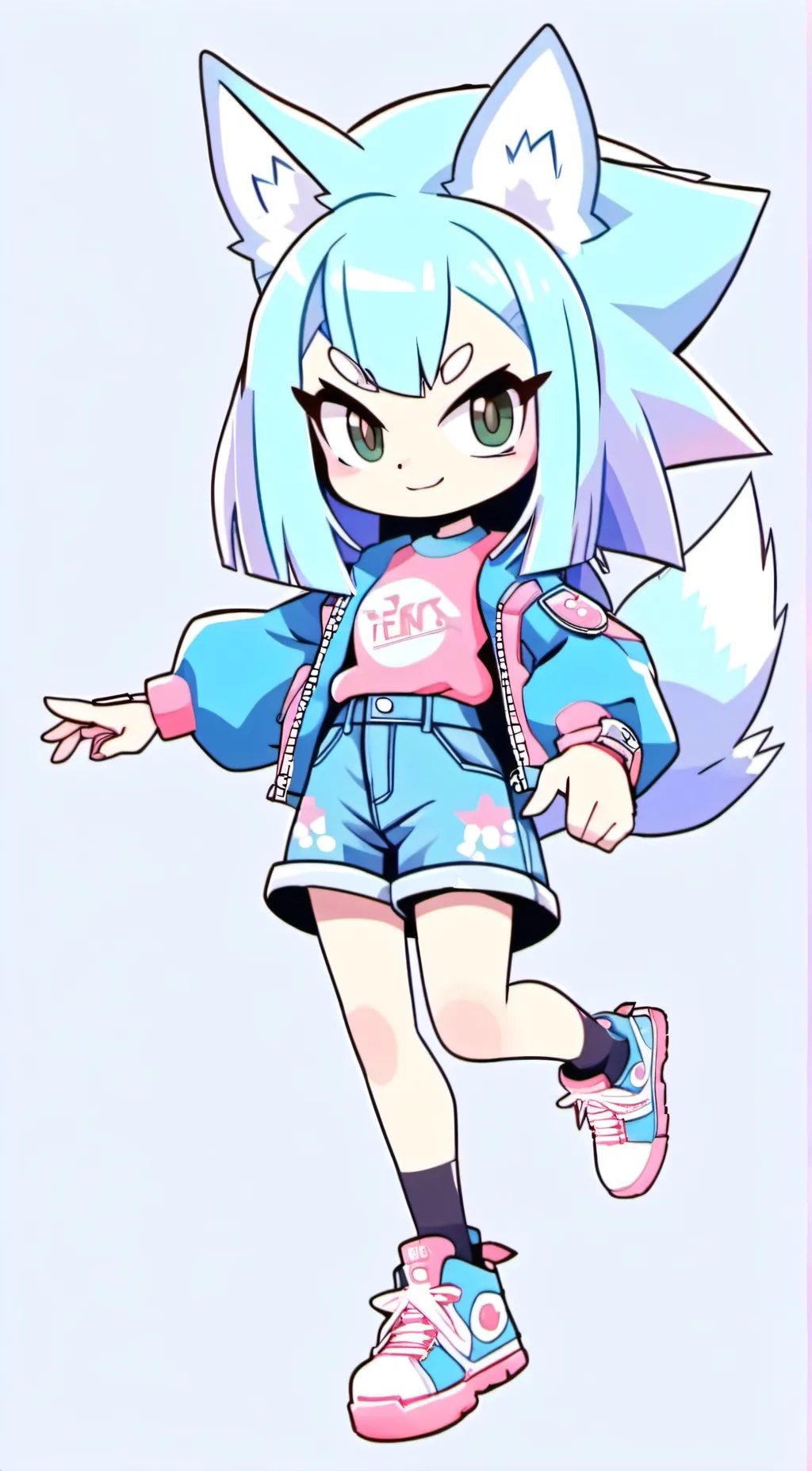 ai character: SNT the fox background