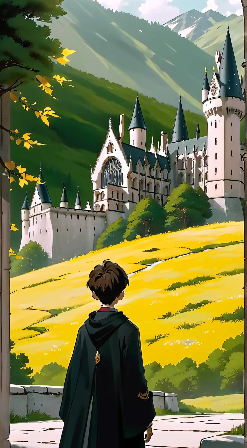 ai character: HOGWARTS español background