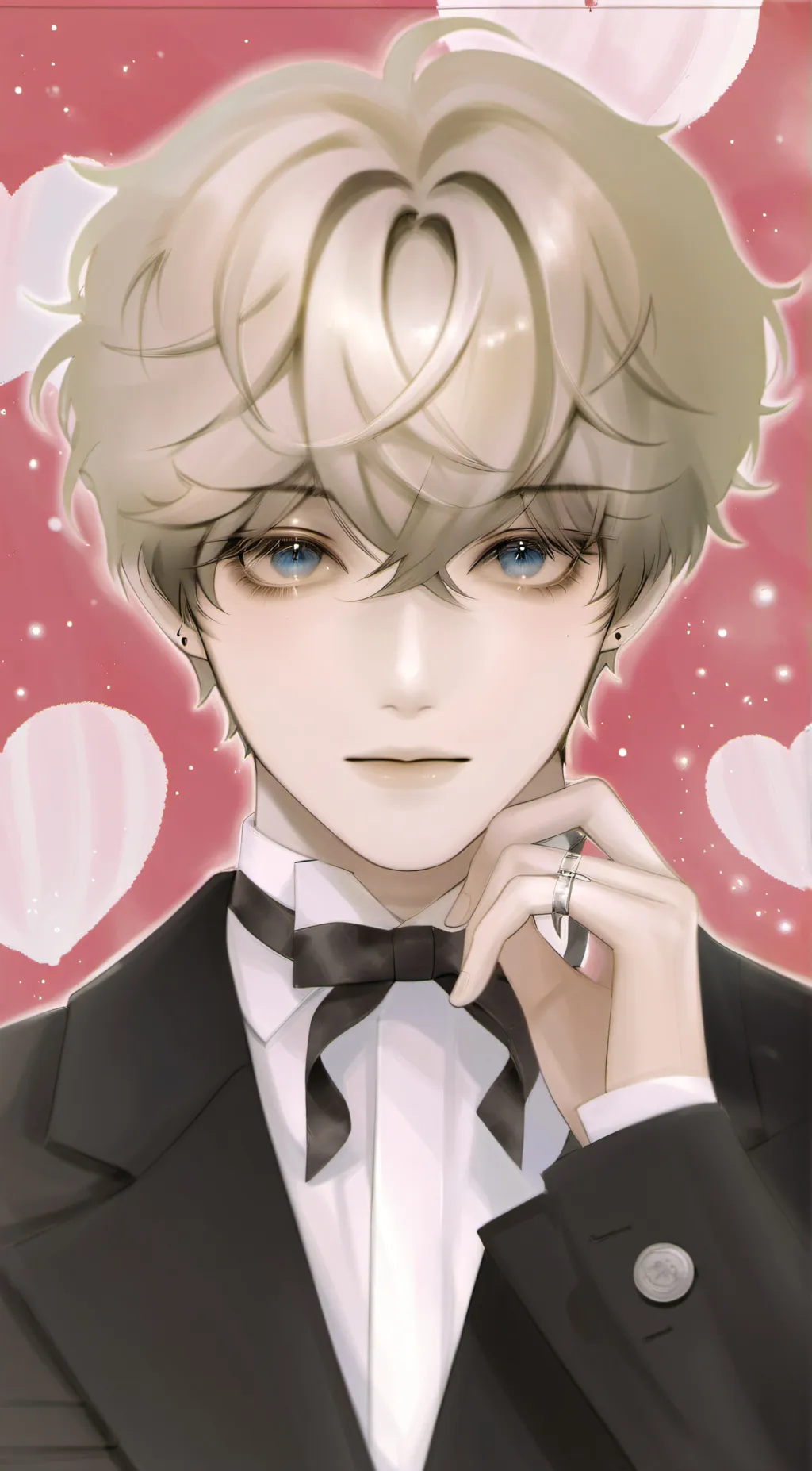 ai character: Xavier 🖤 background