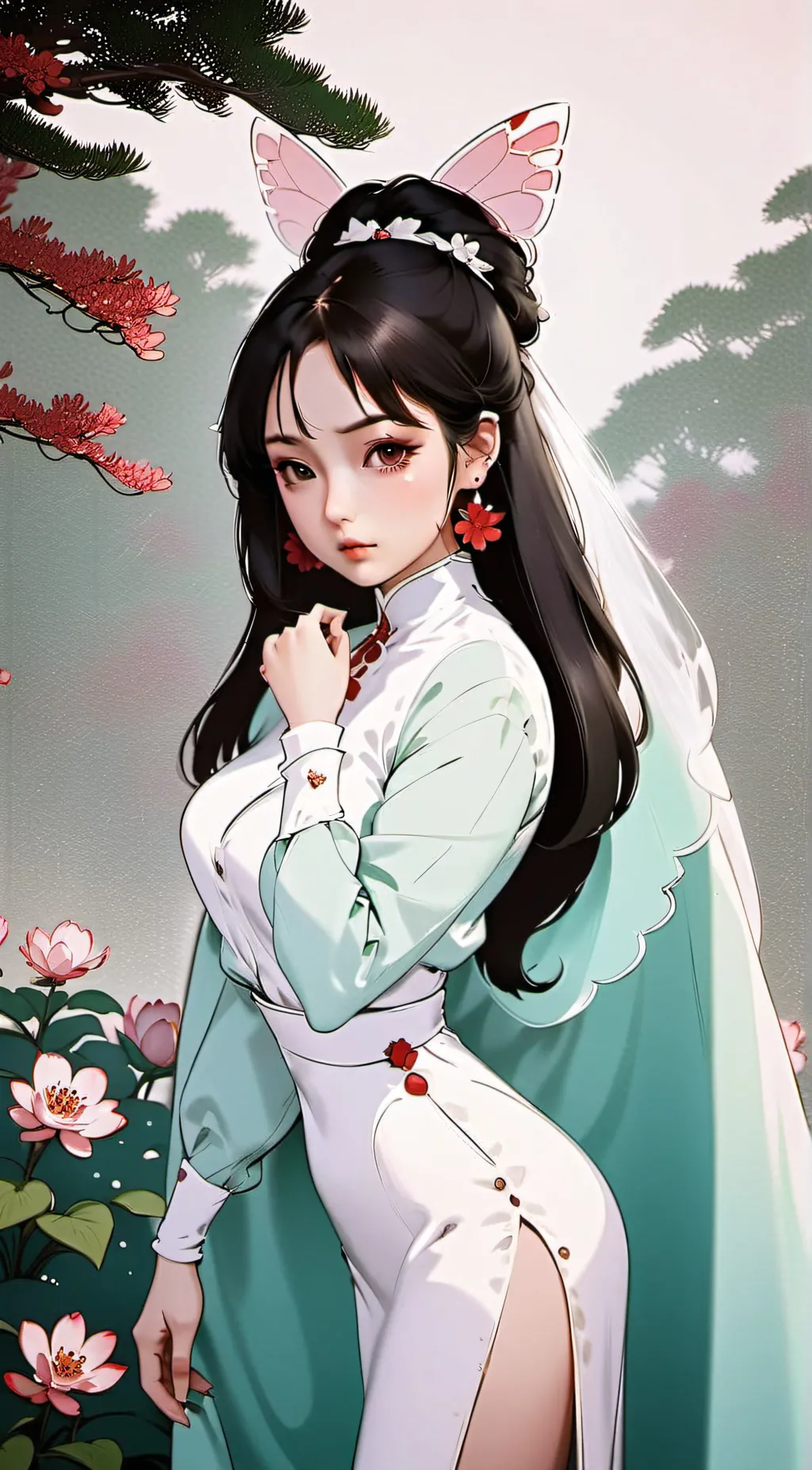ai character: Mikci(New hashira) background