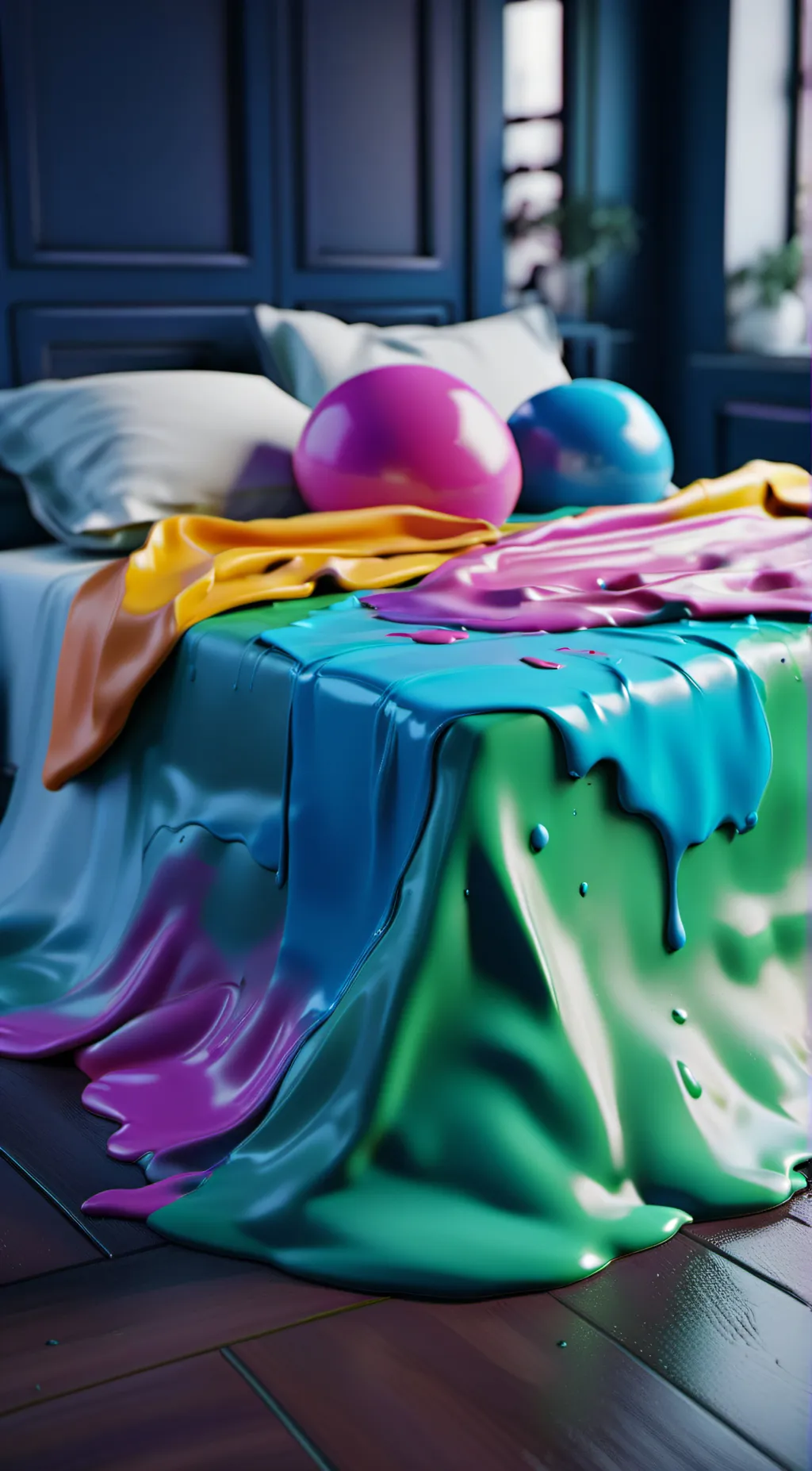 ai character: Slime background