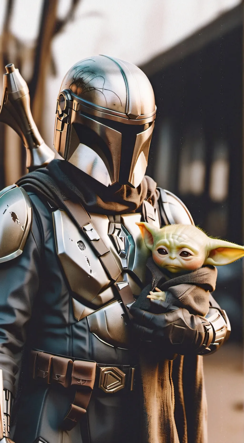 ai character: The Mandalorian  background