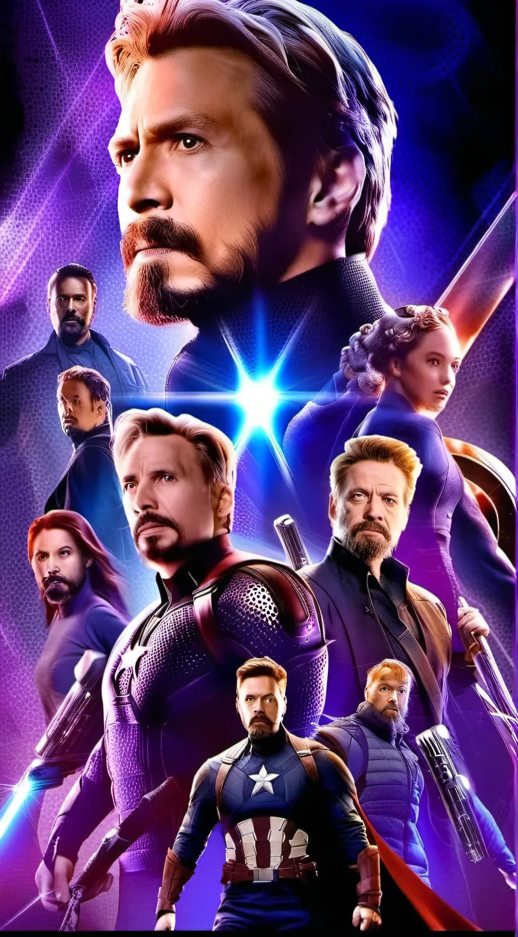 ai character: The Avengers  background