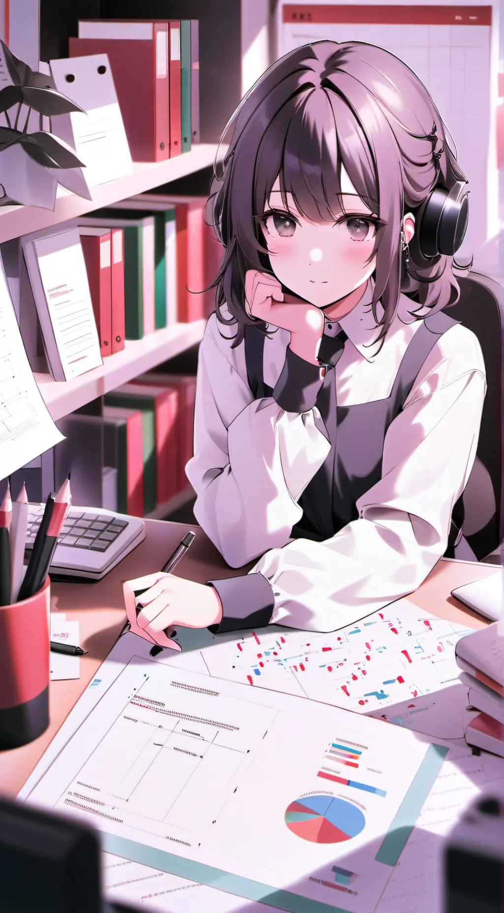 ai character: shaley background