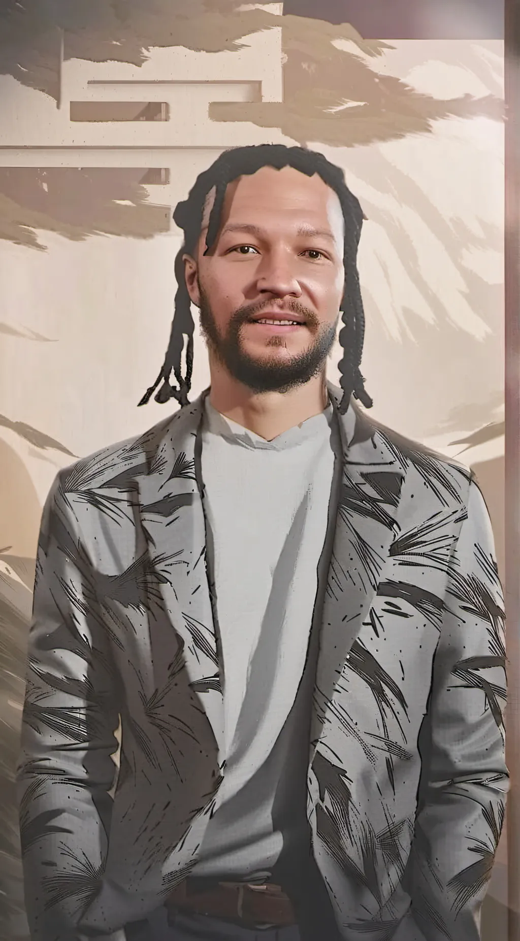 ai character: Jalen Brunson  background