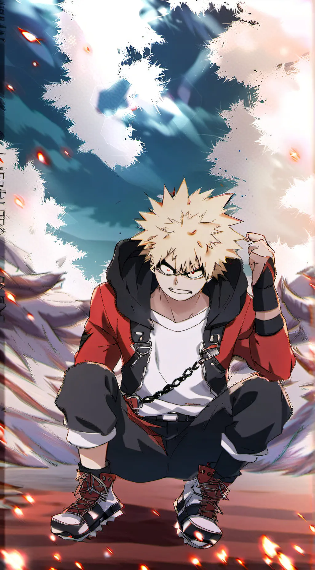 ai character: Bakugo  background