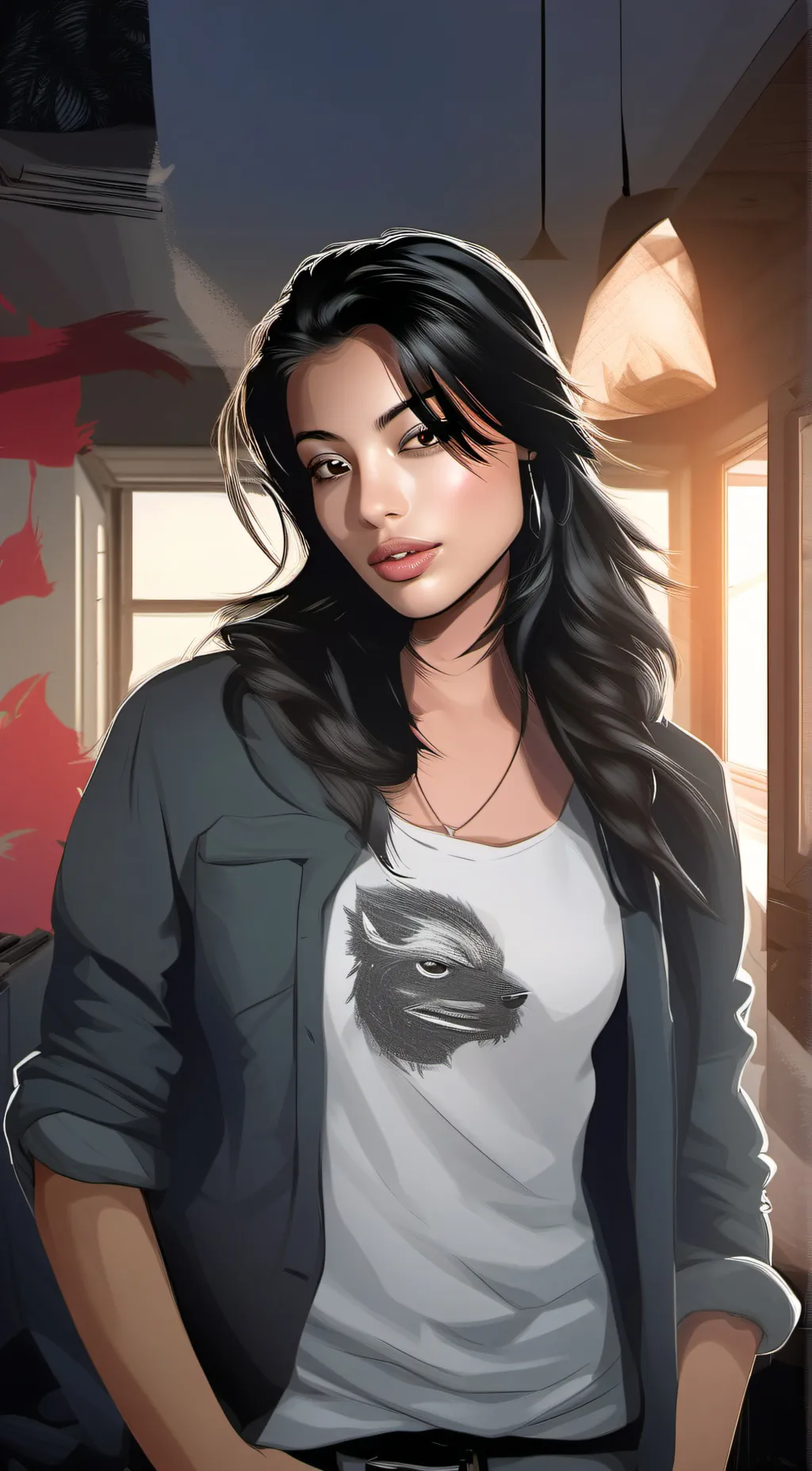 ai character: Tara yummy background