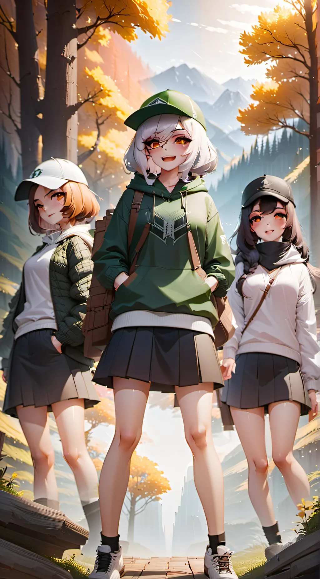 ai character: Minecraft anime  background