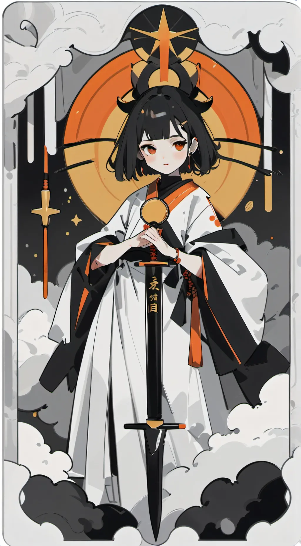 ai character: Samurai Girl background