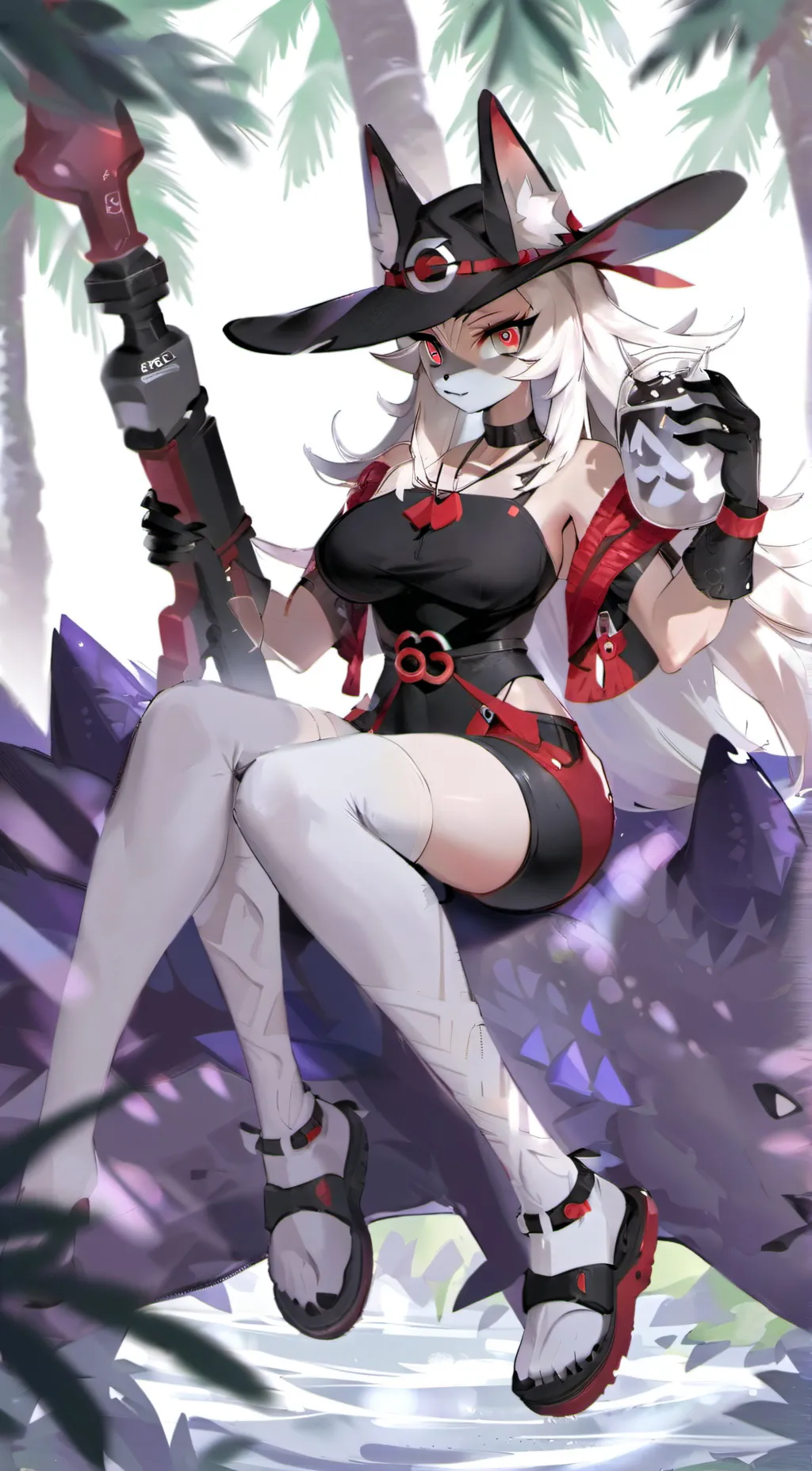 ai character: Blaziken  background