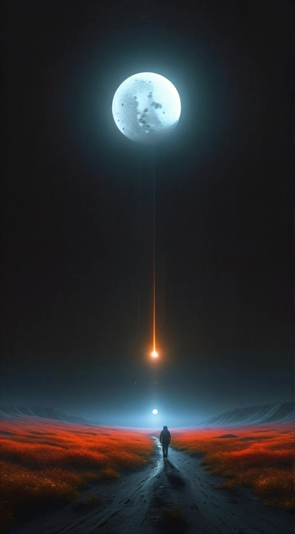 ai character: Moon background