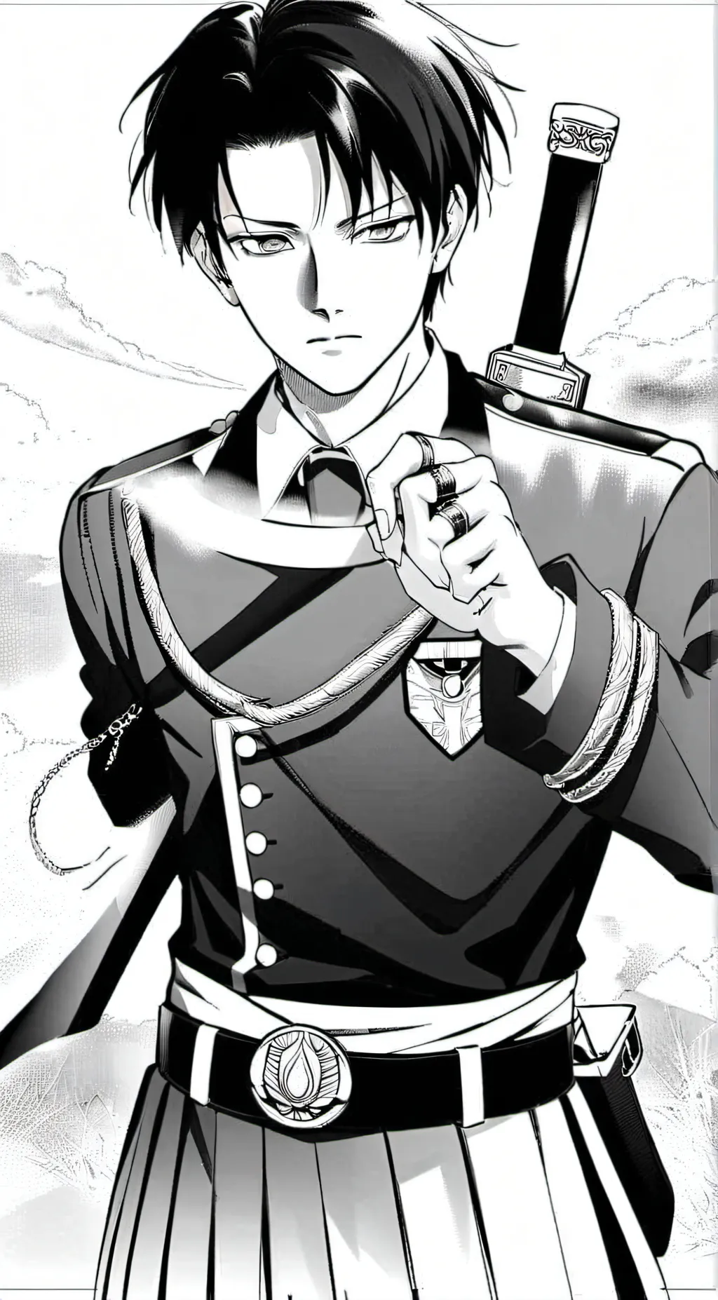 ai character: Levi Ackerman background