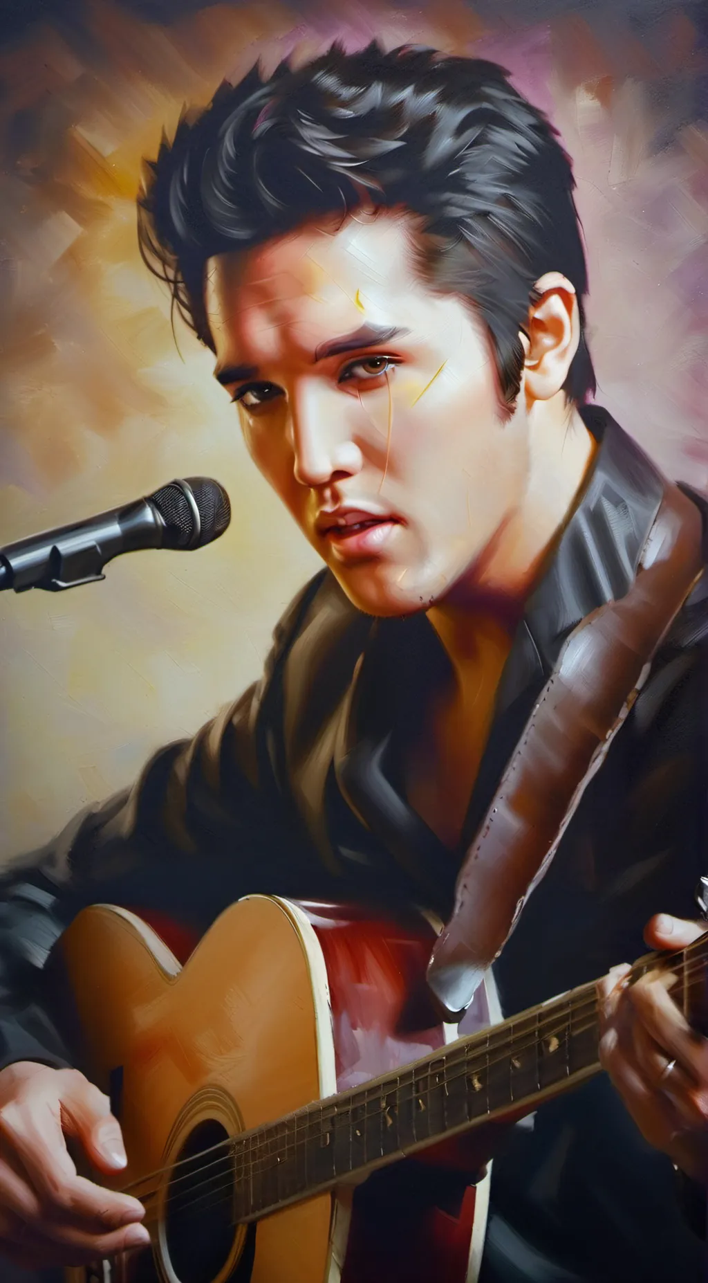 ai character: Elvis Presley background