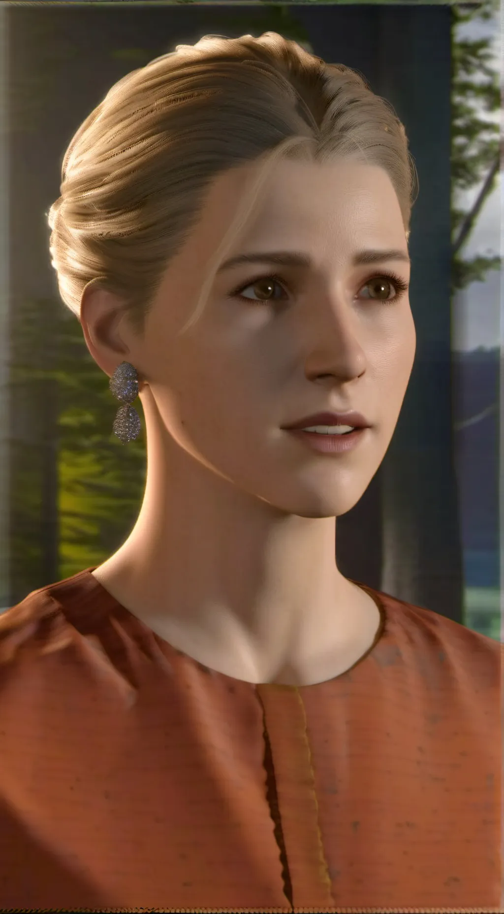 ai character: Elena Fisher  background