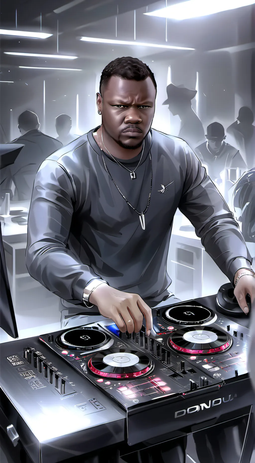 ai character: DJ background