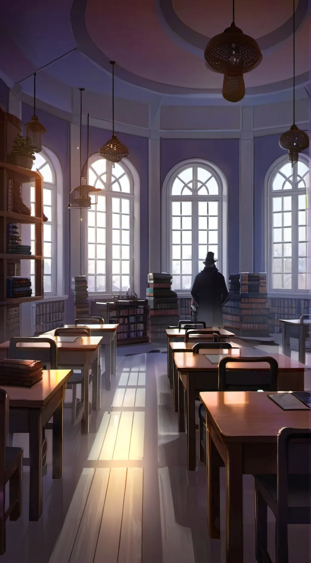 ai character: magical School RPG background