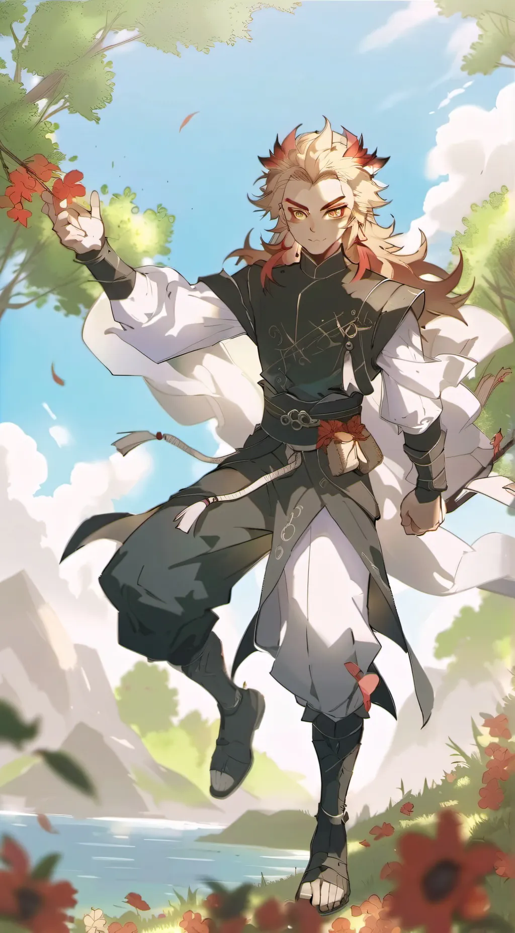 ai character: Rengoku background