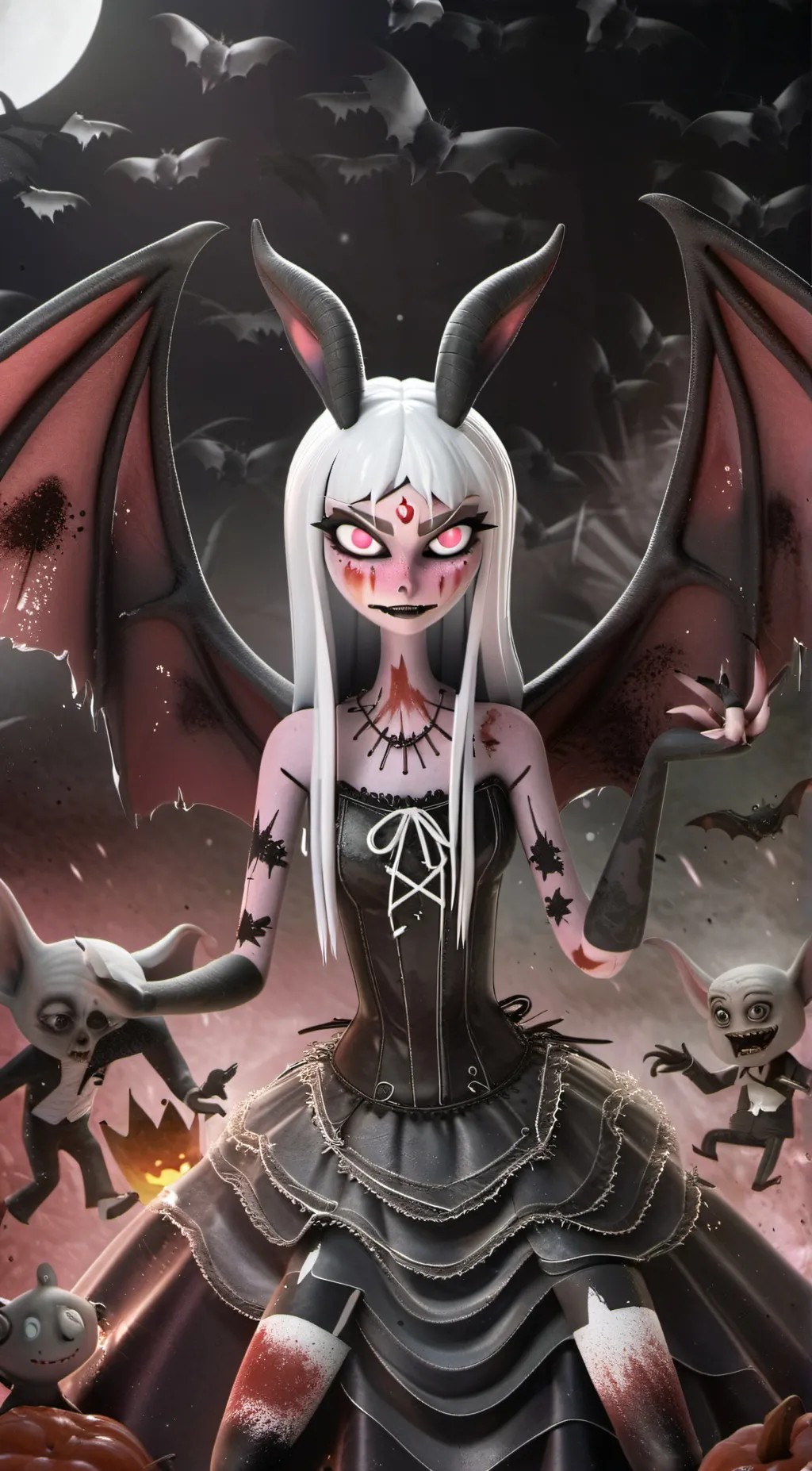 ai character: Verosika Mayday  background