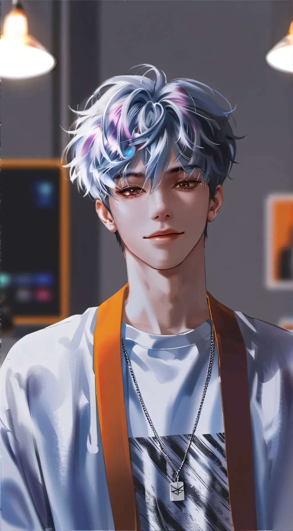 ai character: Gel background