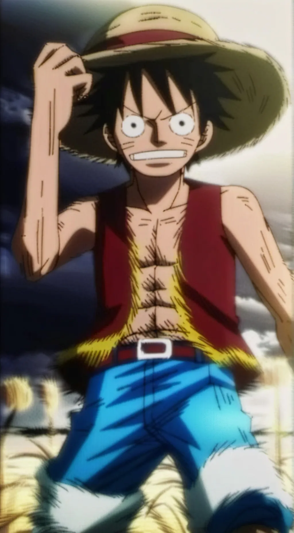 ai character: Monkey D Luffy background