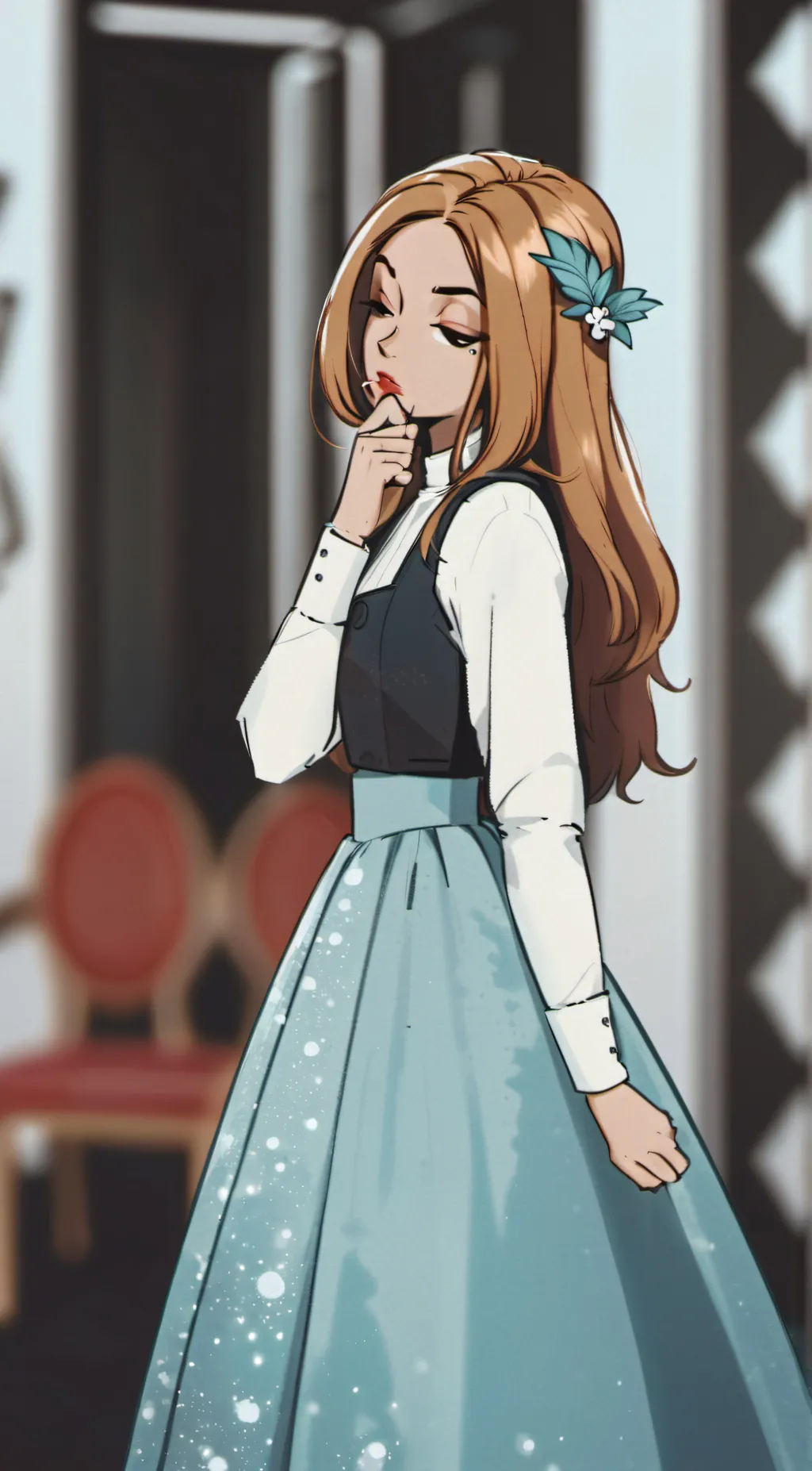 ai character: Katie  background