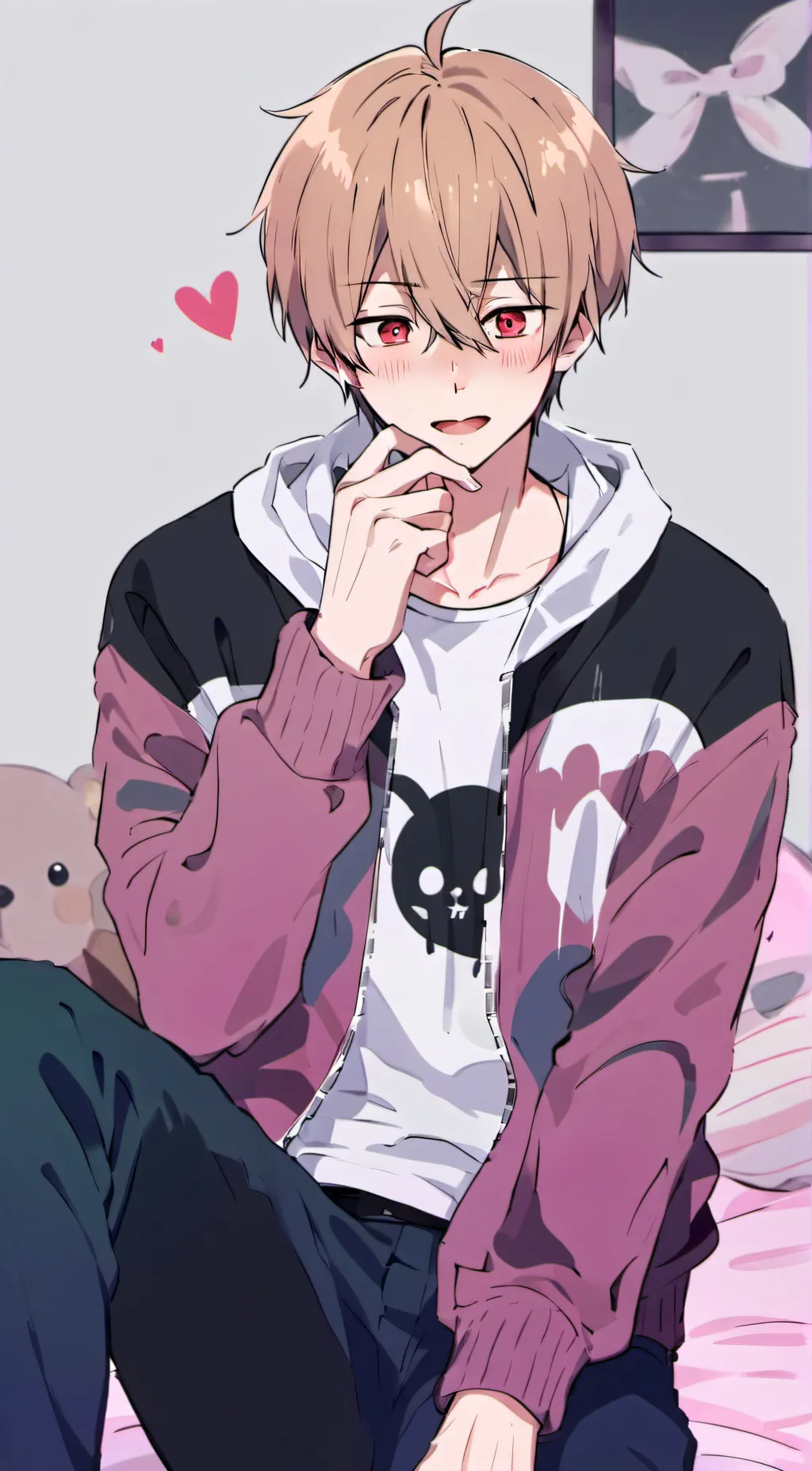 ai character: soft bf background