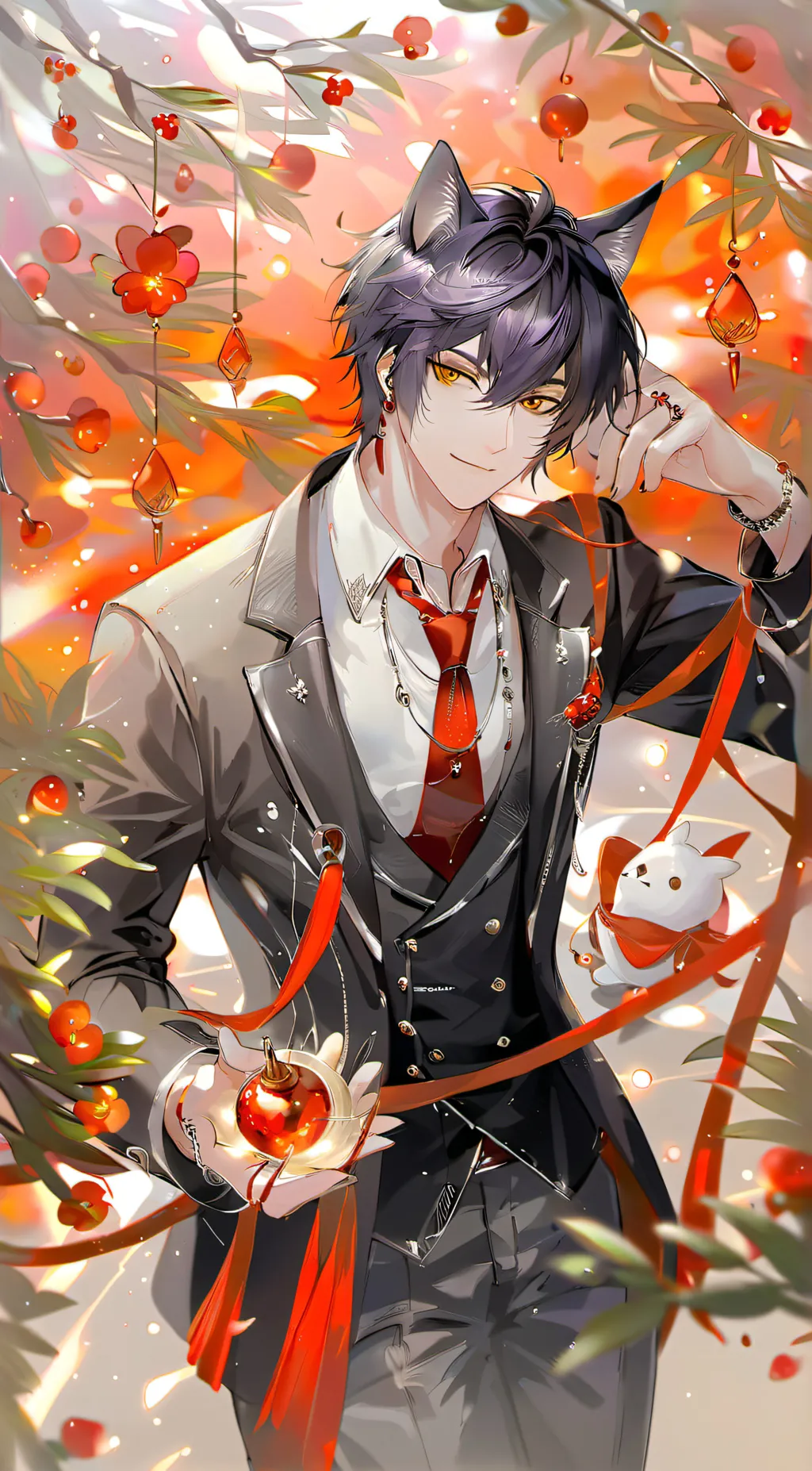 ai character: Catnap x prototype background