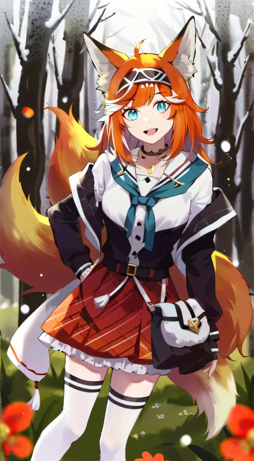 ai character: Lunia Foxy background