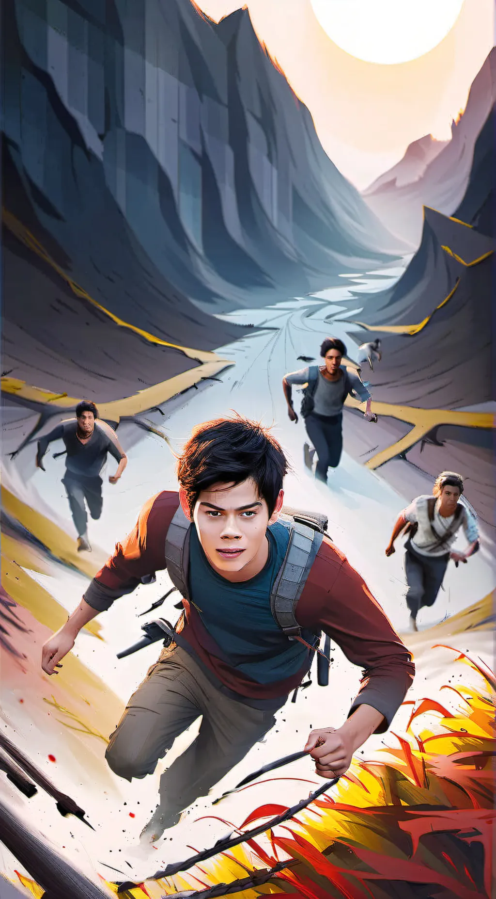 ai character: the maze runner x background