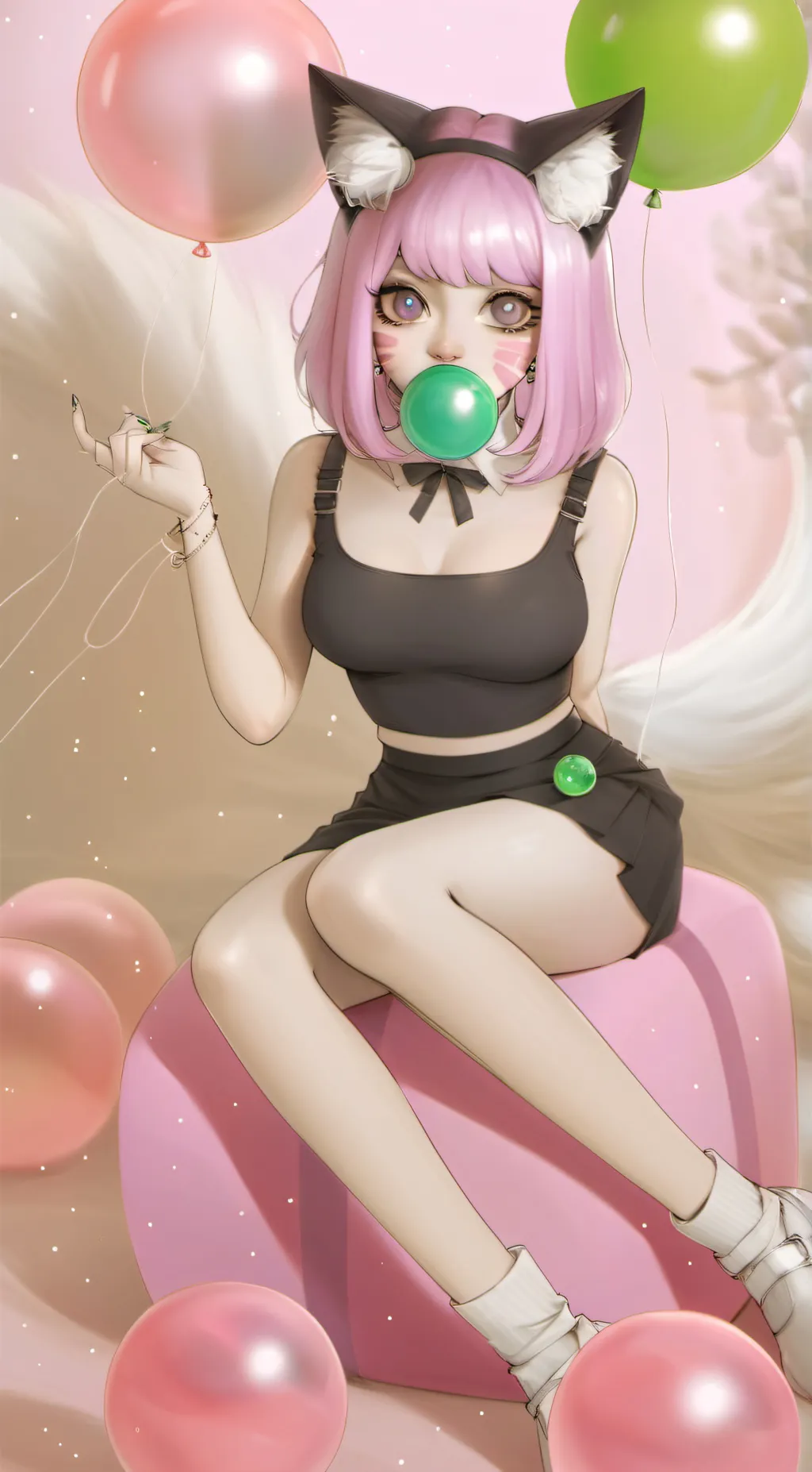 ai character: Mewsha background