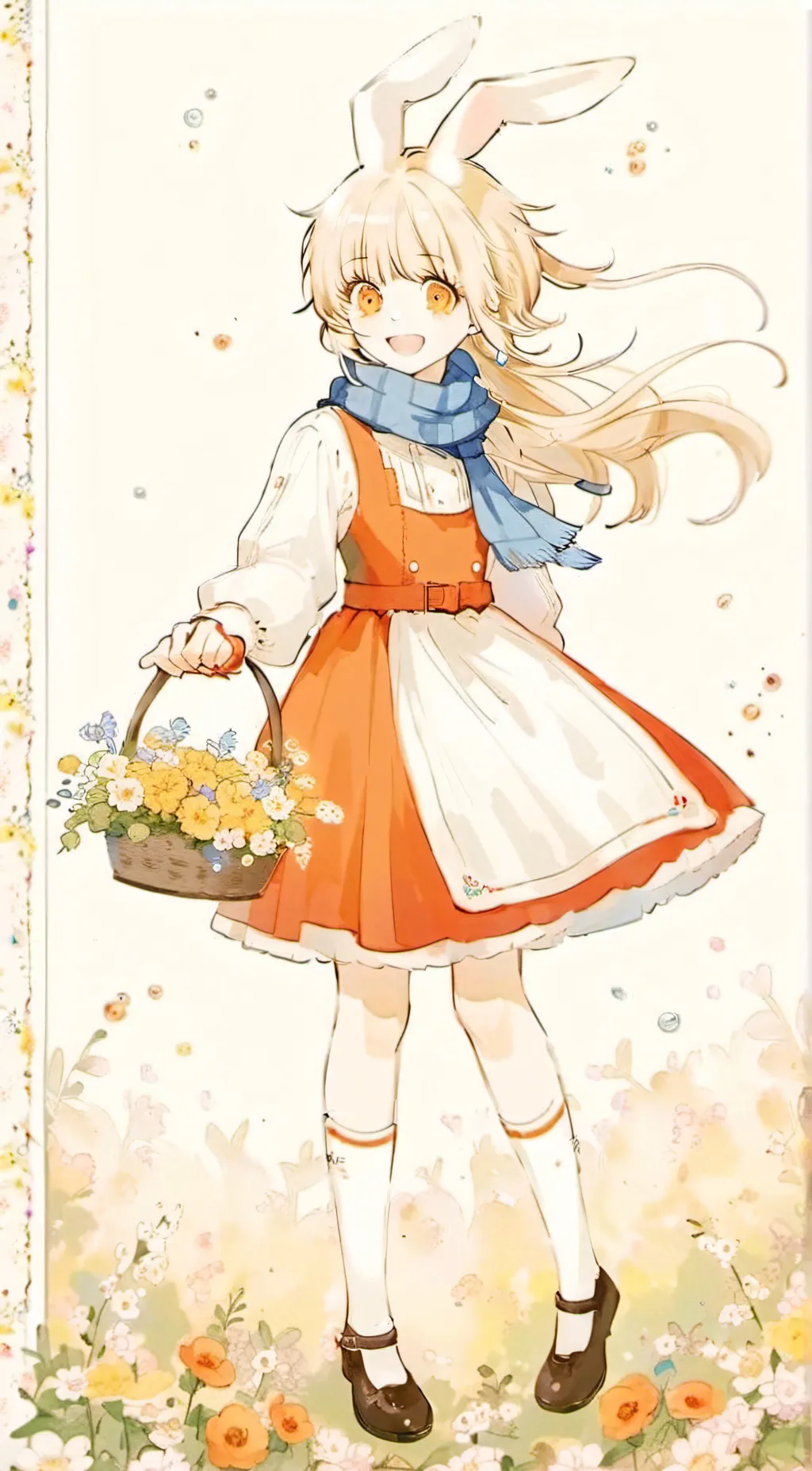 ai character: cream the rabbit  background